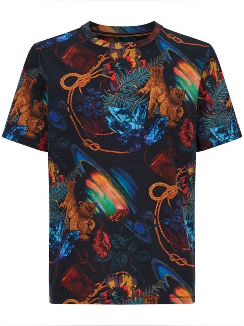 Paul Smith - Explorer Bear Men’s T-Shirt Size Medium 100% Cotton Novelty